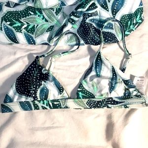 Mara Hoffman Triangle Bikini Top Sage Tree